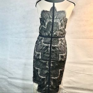 Sz 20 London dress company tan with blue lace